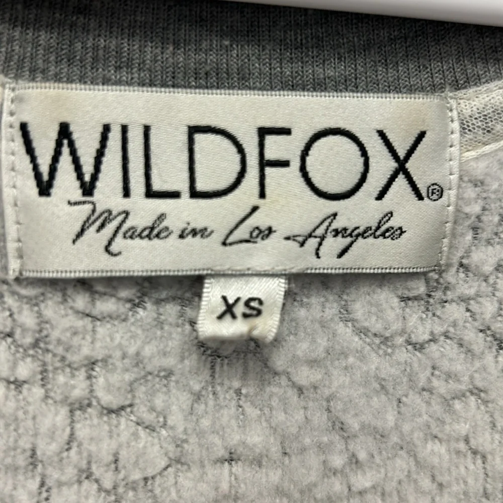 Wildfox Couture Women's Football Star Monte Crop Sweatshirt XS Oversized Lounge - Picture 4 of 9